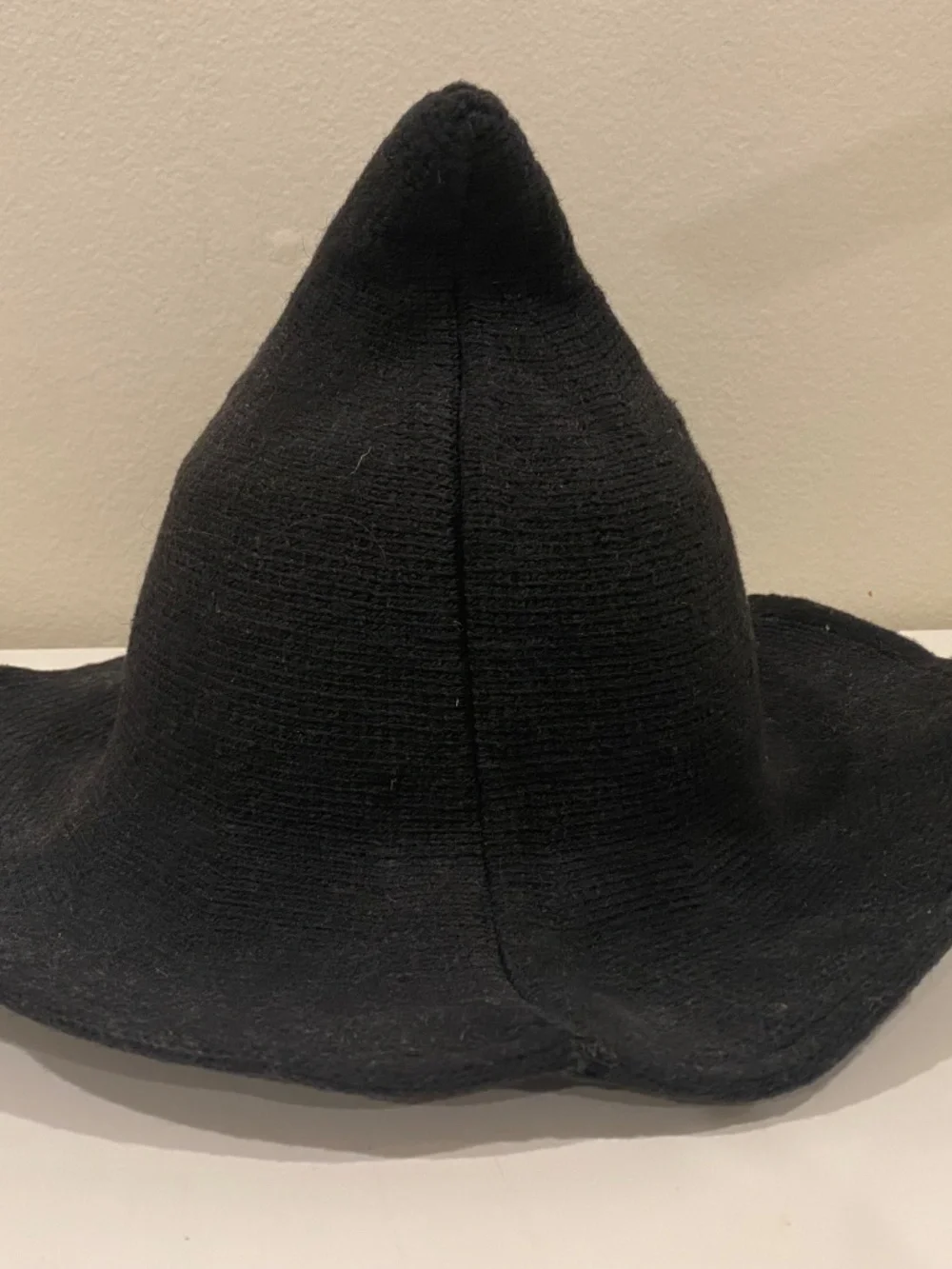Adult Curved Witch Hat Costume Accessory Black Halloween